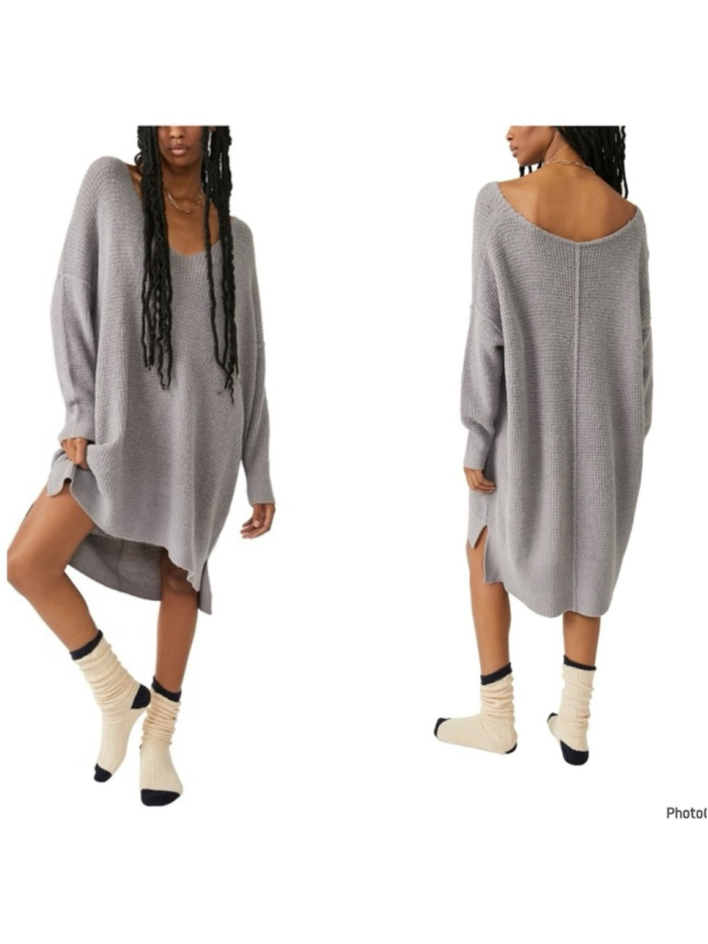 Intimately Free People Cozy Pullover Dress Size M/L Grey